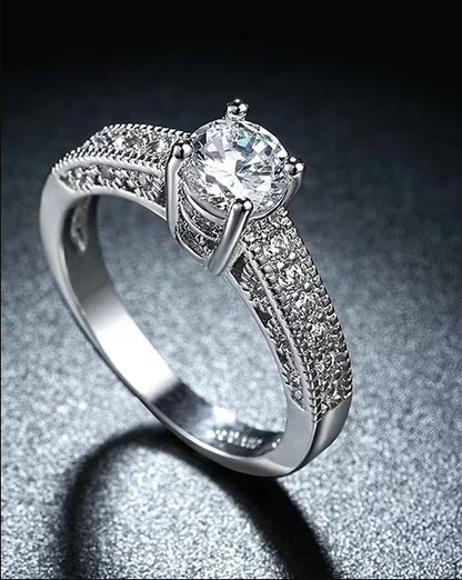 Stone-Studded Band Ring