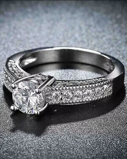 Stone-Studded Band Ring