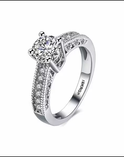 Stone-Studded Band Ring